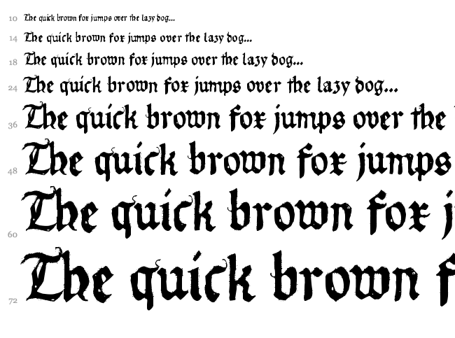 Requiem for A font waterfall